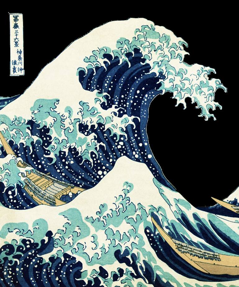 Kanagawa Japanese The Great Wave T Shirt Painting By Tony Rubino Saatchi Art