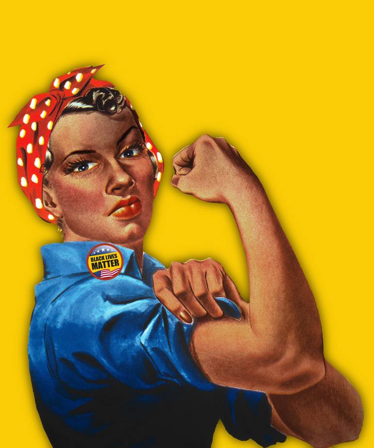 Black Lives Matter African American Rosie The Riveter Painting By Tony