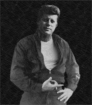 John F Kennedy Cool JFK James Dean Drawing thumb
