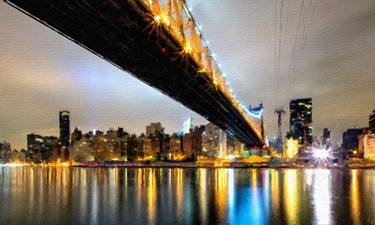 New York City Skyline Bridge thumb
