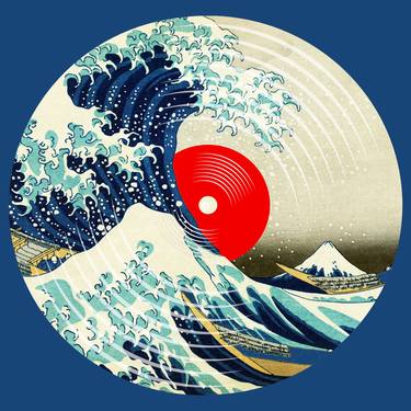 Record Album Vinyl LP Asian Japanese Wave Blue thumb