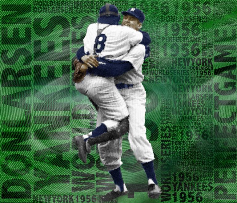 Don Larsen Yankees Perfect Game 1956 World Series Painting by Tony