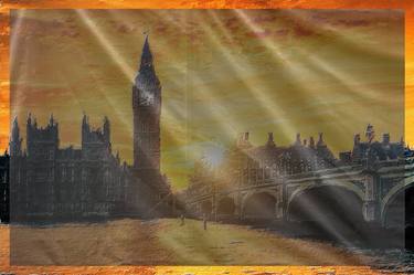 Big Ben United Kingdom Great Britain Sunset Covered thumb