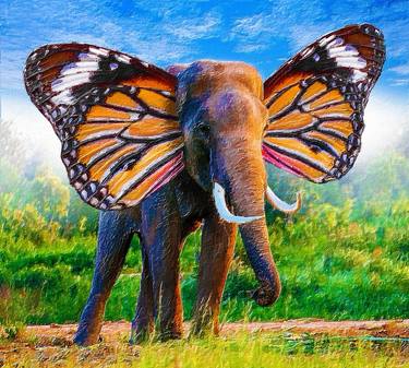 Original Surrealism Animal Digital by Tony Rubino