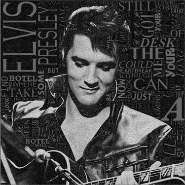 Elvis Heartbreak Hotel Lyrics - Limited Edition of 1 thumb