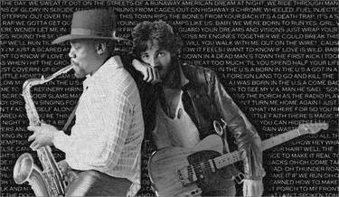 Bruce Springsteen And Clarence Clemons And Lyrics - Limited Edition of 1 thumb