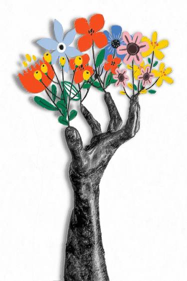 Hand Flower Tree Floral thumb