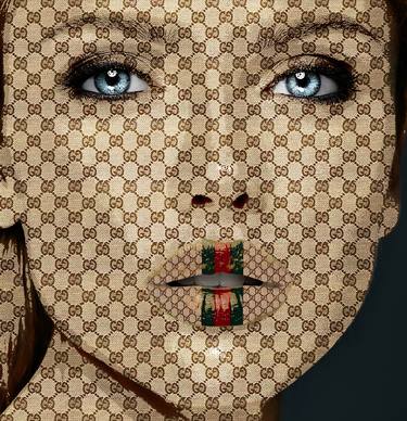 Louis Vuitton Woman Girl Skin, Painting by Tony Rubino