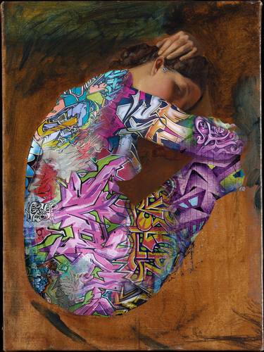 Louis Vuitton Woman Girl Skin, Painting by Tony Rubino