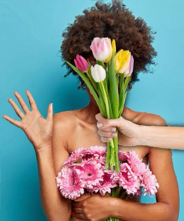 Flower Woman Surreal Surprise thumb