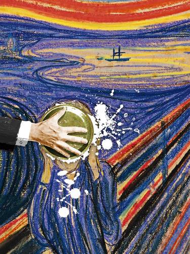 Pie In The Face Edvard Munch The Scream - Limited Edition of 1 thumb