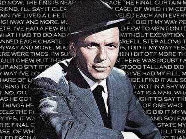Frank Sinatra And Lyrics To My Way - Limited Edition of 1 thumb