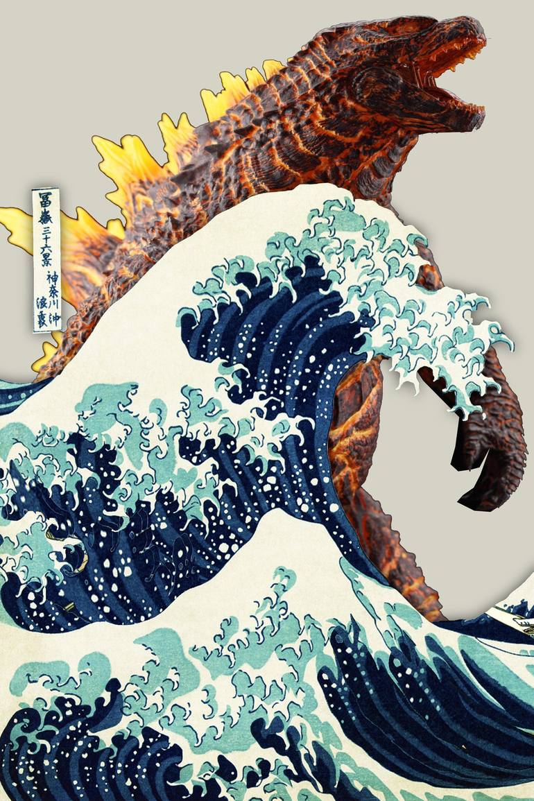 Wall Art Print Godzilla Japan, Gifts & Merchandise