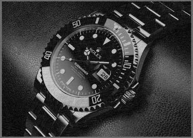 Rolex Drawing Mixed - Limited Edition of 1 thumb