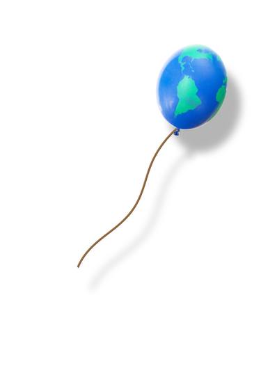 Earth Balloon Drifting After Banksy - Limited Edition of 1 thumb
