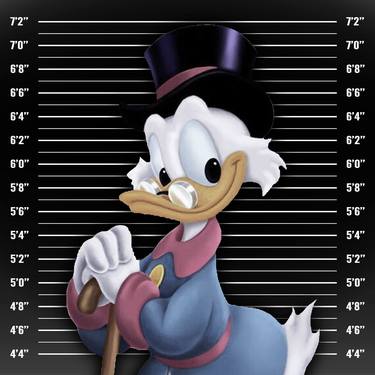 Scrooge McDuck Mug Shot Mugshot - Limited Edition of 1 thumb
