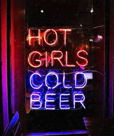Hot Girls Cold Beer Neon Sign - Limited Edition of 1 thumb