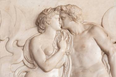 Kissing Frieze Statue Study Painting thumb