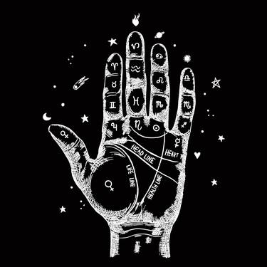 Astronomy Hand Mystical Witchcraft Aesthetic Top Zodiac - Limited Edition of 1 thumb