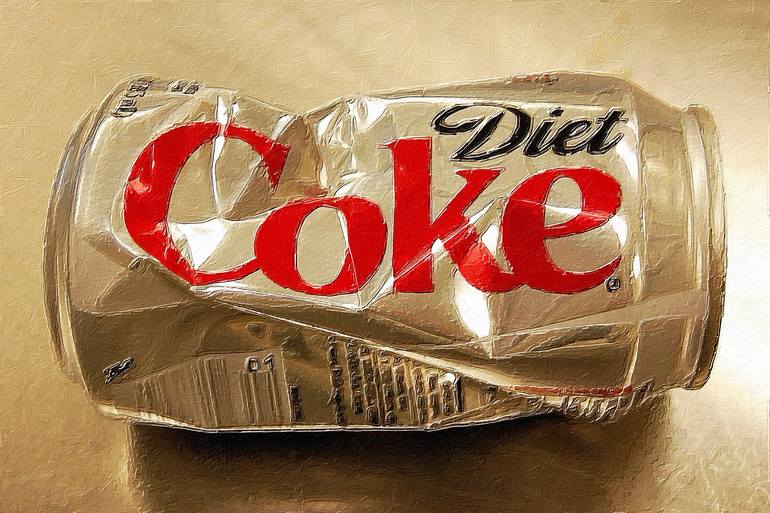 diet coke can drawing