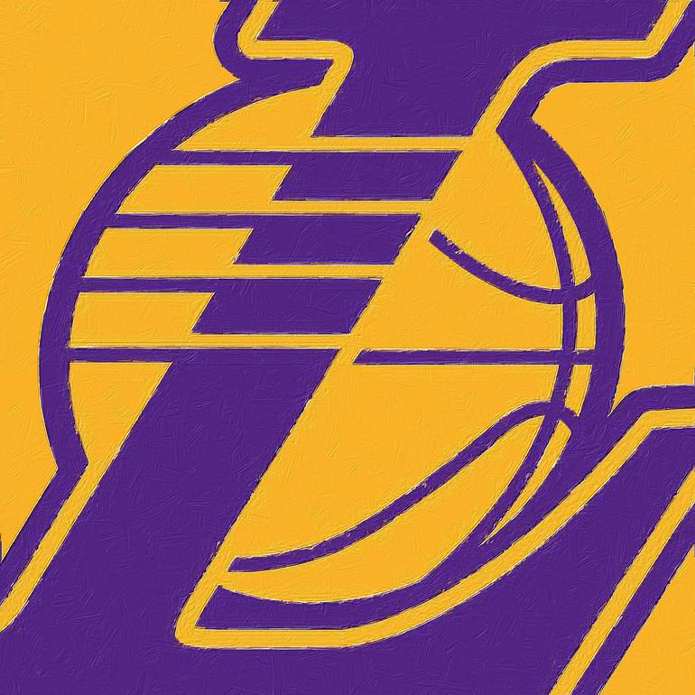 LA Lakers Basketball Painting - Limited Edition of 1 - Print