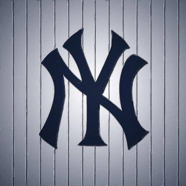 New York Yankees Baseball Painting - Limited Edition of 1 thumb