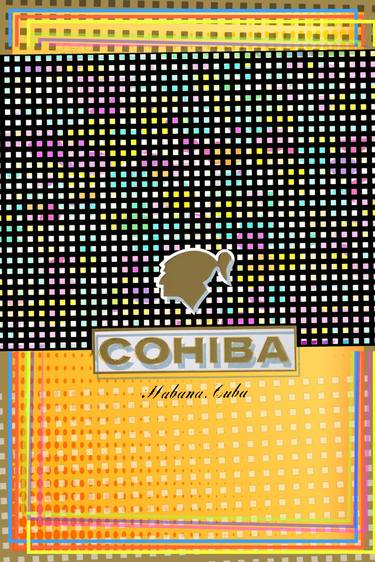 Cohiba Cuban Cigar Logo Painting Pop 4 - Limited Edition of 1 thumb