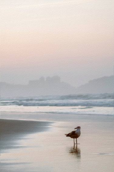 Beach Wave Ocean Sea Landscape Bird - Limited Edition of 1 thumb