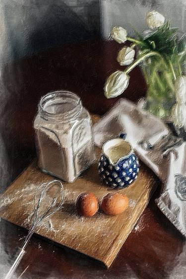 Print of Impressionism Still Life Digital by Tony Rubino