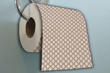 Gucci Toilet Paper Bathroom Art - Limited Edition of 1 thumb