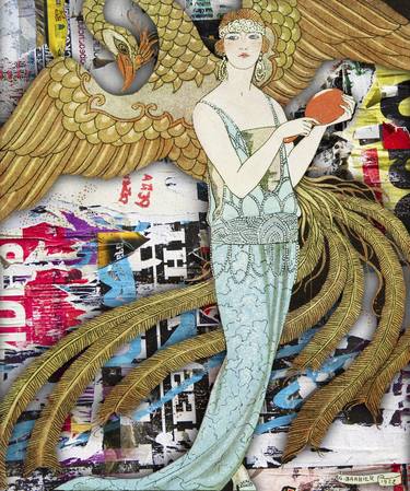 Graffiti Angel Art Deco - Limited Edition of 1 thumb