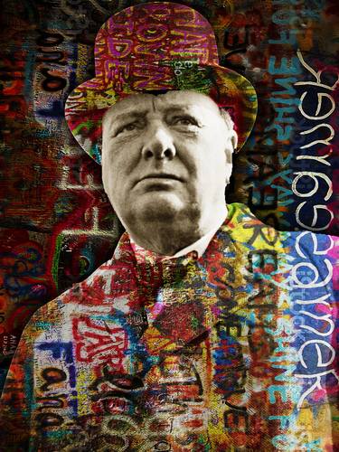 Winston Churchill Graffiti - Limited Edition of 1 thumb