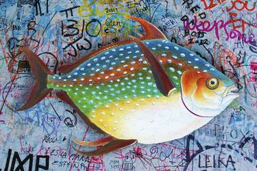 Original Impressionism Fish Digital by Tony Rubino