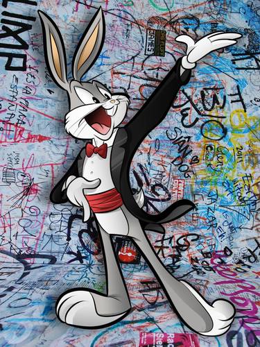 Bugs Bunny Tuxedo Pop Art Graffiti - Limited Edition of 1 thumb