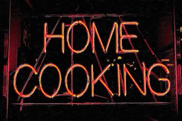 Home Cooking Neon Sign Kitchen Dining - Limited Edition of 1 thumb