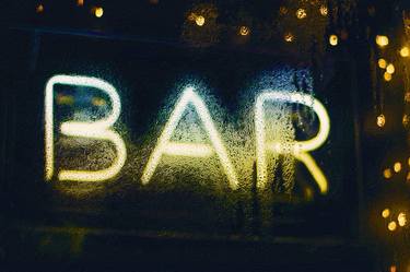 Bar Neon Sign Bar Art Window - Limited Edition of 1 thumb