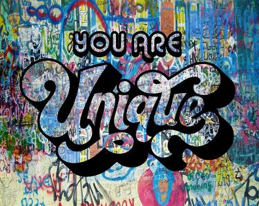 You Are Unique Sign Wall - Limited Edition of 1 thumb