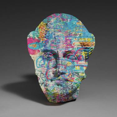Statue Head With Graffiti - Limited Edition of 1 thumb