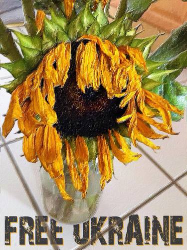 Support Free Ukraine Sunflowers Ukrainian 2 - Limited Edition of 1 thumb
