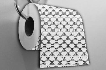 Chanel Toilet Paper Black And White - Limited Edition of 1 thumb