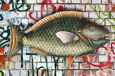 Print of Fish Digital by Tony Rubino