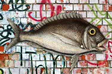 Graffiti Fish Fishing Pop 6 - Limited Edition of 1 thumb
