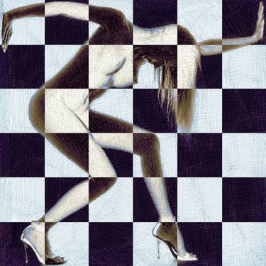 Feng Shui Survive Nude Woman Checkered 2 - Limited Edition of 1 thumb