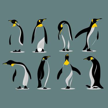 Penguin Penguins Dance Dancing - Limited Edition of 1 thumb