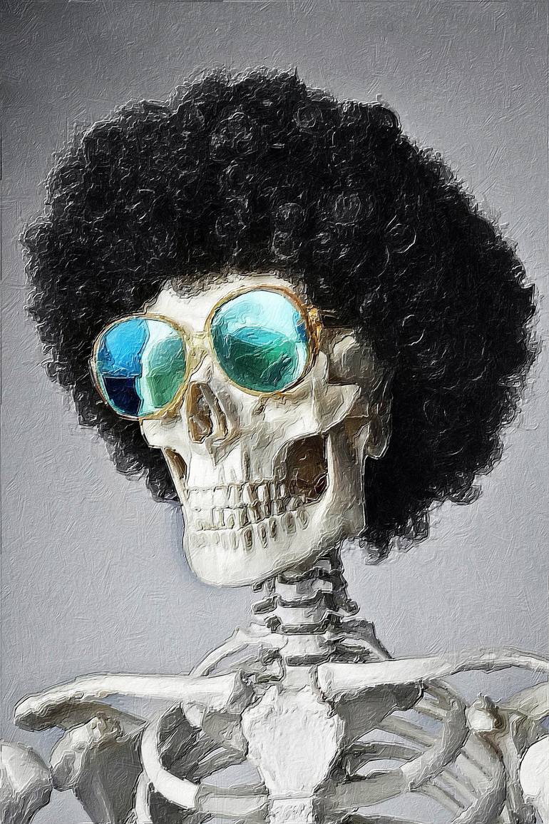 Funny Afro Skull 2 - Limited Edition of 1 Mixed Media by Tony Rubino | Saatchi Art Funny Afro Skull 2 - Limited Edition of 1 Mixed Media by Tony Rubino | Saatchi Art