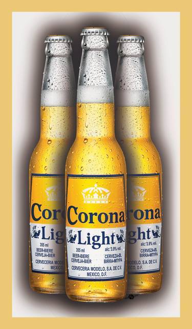 Corona Light Bottles Painting Collectable thumb