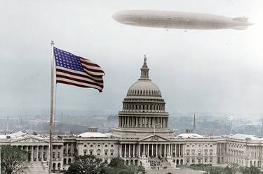 Washington Capitol and Blimp thumb