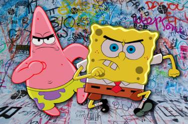 SpongeBob SquarePants graffiti in Running Friend thumb