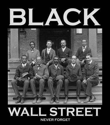 Black Wall Street Vintage History Never Forget thumb