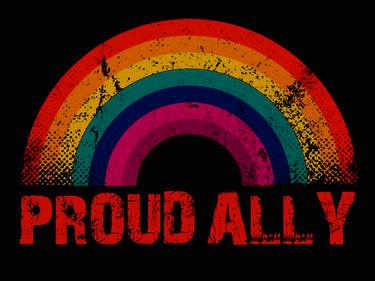 Pride LBGTQ Rainbow Proud Ally Support Rainbow thumb